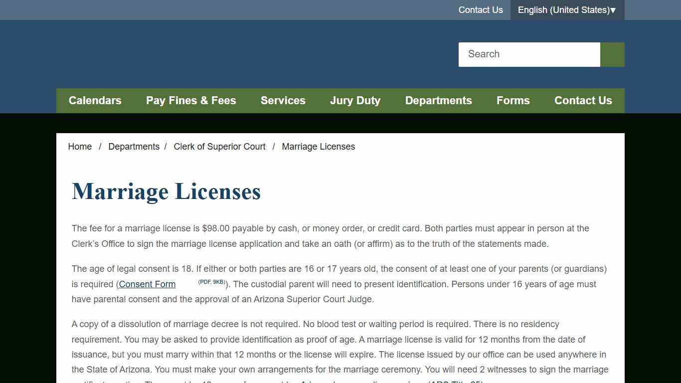 Marriage Licenses - Yavapai County Government